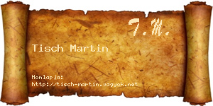 Tisch Martin névjegykártya